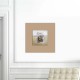 Tableau abstrait marron perle
