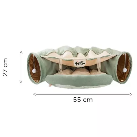 Túnel para gatos - Zona de juegos interactiva plegable