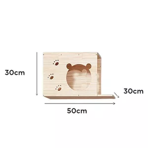 Solid wood cat tree - Simple wall installation