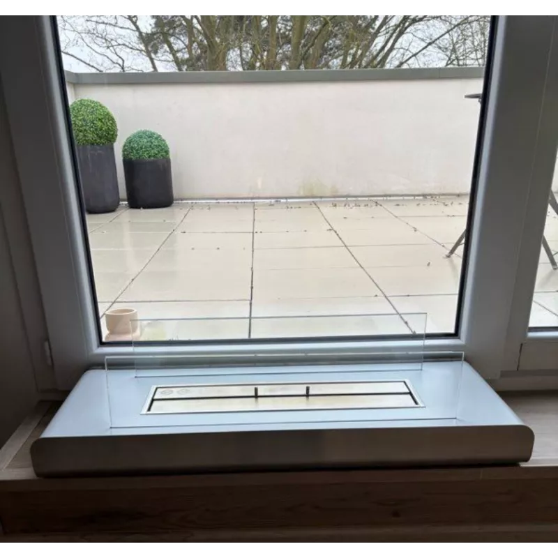 Sand free-standing fireplace Colour Black