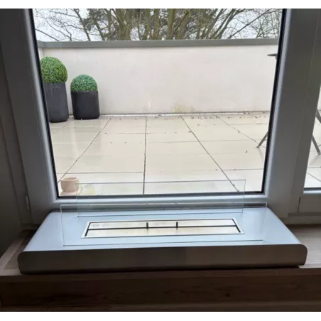 Sand free-standing fireplace Colour Black