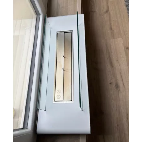 Sand free-standing fireplace Colour Black