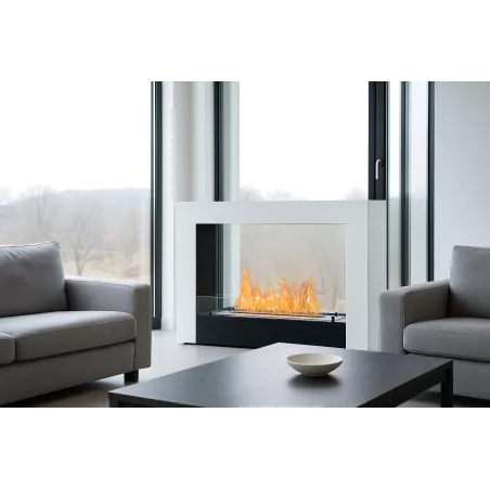 Bio ethanol fireplace, ethanol fireplace Acarenza | Wikao Colour Brilliant White