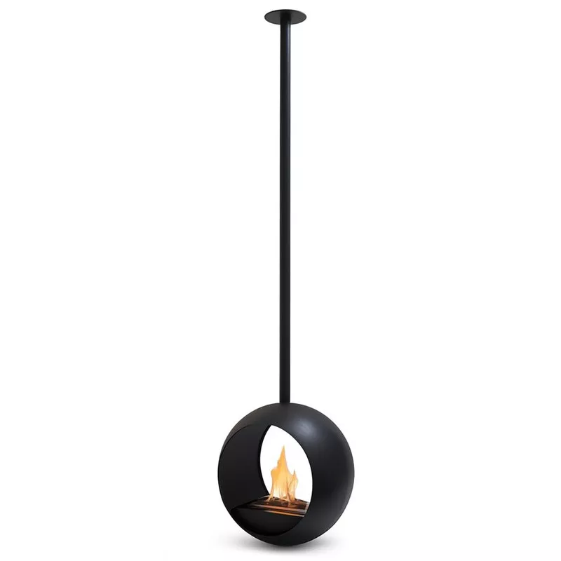 Cheminée éthanol Cento suspendue – Design rond 3 kW