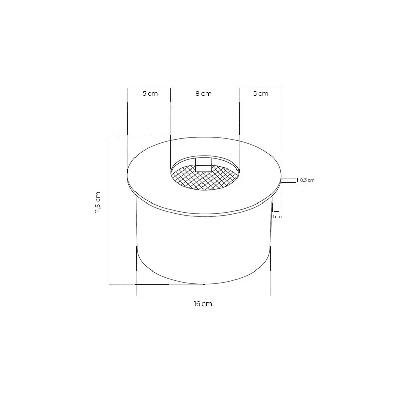 Brûleur rond 2 kW 2L