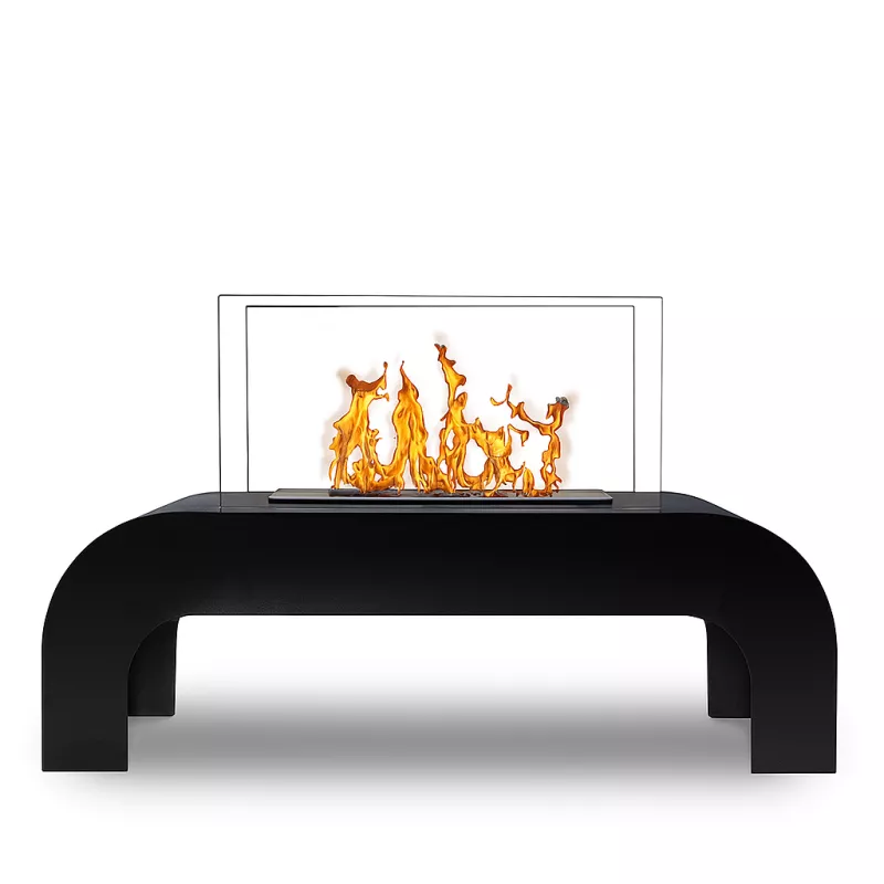 Lounge floor-standing ethanol fireplace Colour Black