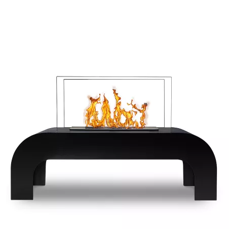 Lounge floor-standing ethanol fireplace Colour Black