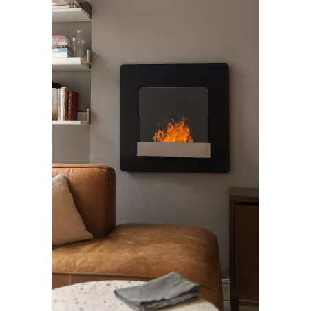 Poele ethanol mural Fluence 3kW Couleur Noir