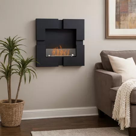Ethanol fireplace Quattro: Wikao home and design Colour Brushed stainless steel