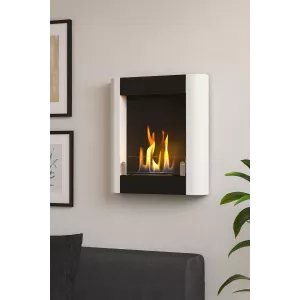 Romaethanol fireplace with two burners