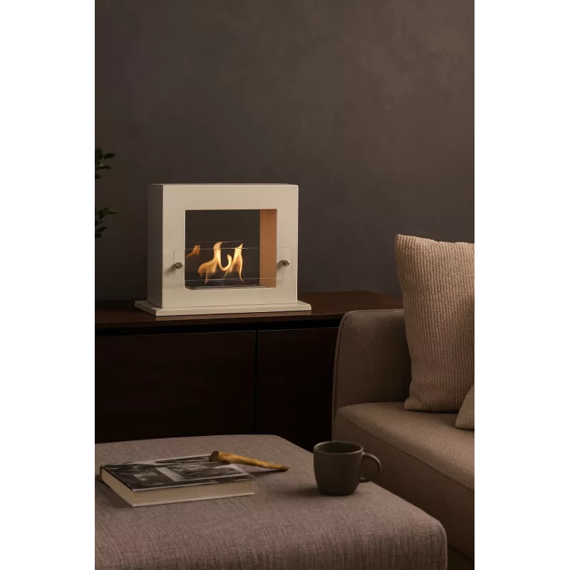 Cheminée à poser Zenith Smart Couleur Blanc