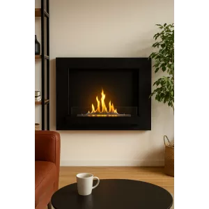 Delia wandgemonteerde ethanol haard