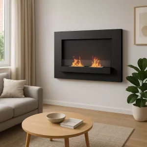 Delia XL wall-mounted ethanol fireplace