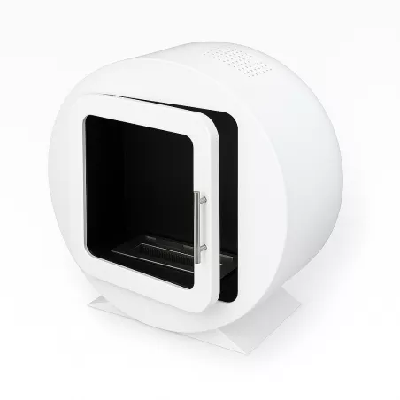 Cylindrical ethanol fireplace - Ovedia Colour Brilliant White