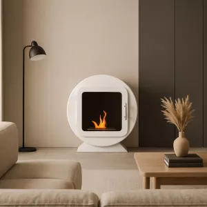 Cylindrical ethanol fireplace - Ovedia
