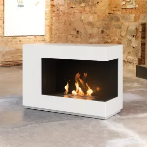 Cheminée éthanol XXL Blanche