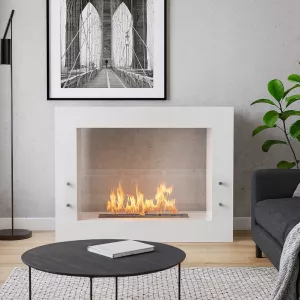 Cheminée éthanol à poser au sol Boston design