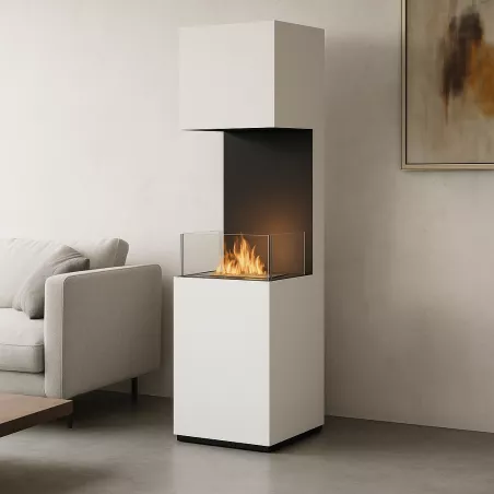 Caminetto a etanolo a libera installazione Libao Colore Bianco