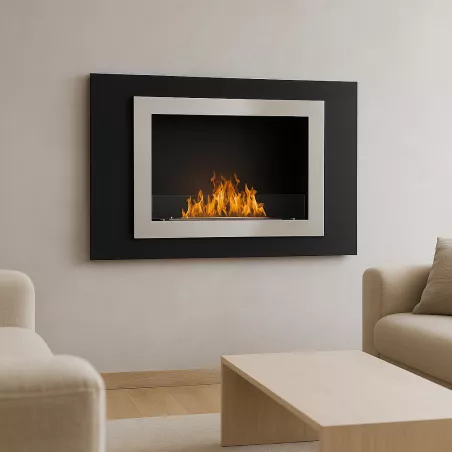 Edimbourg4,5kW organische wandhaard Kleur Zwart