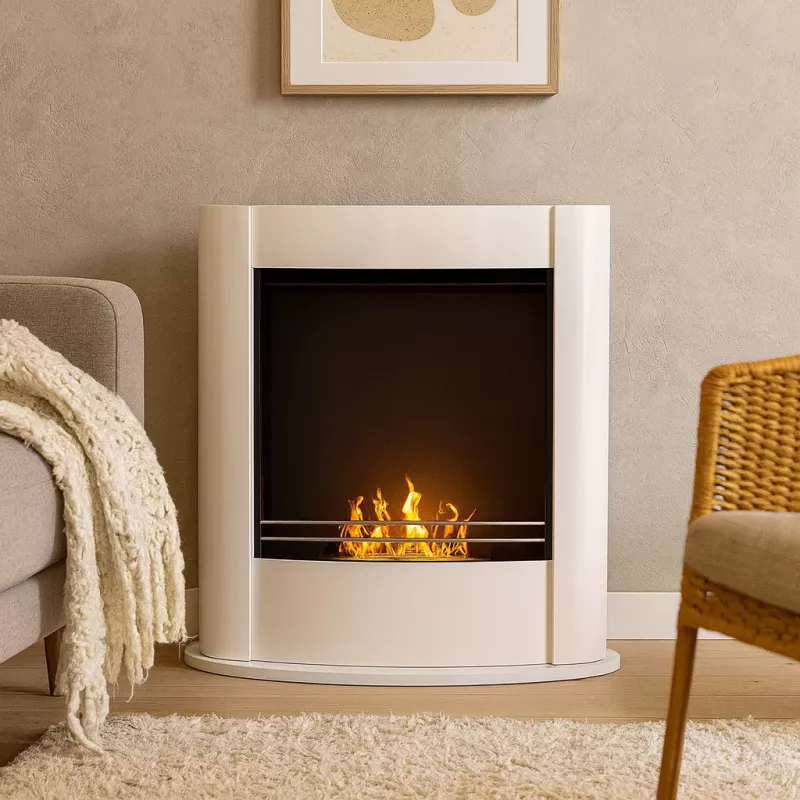 Pablo 3kW ethanol floor-standing stove Colour White