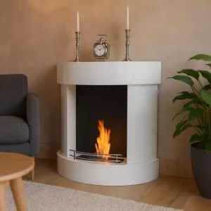 Cheminée bio imitation traditionnelle Velvet : Wikao