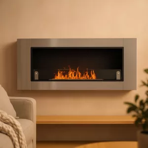 Bioethanol fireplace Cynthera, 136x54x15cm