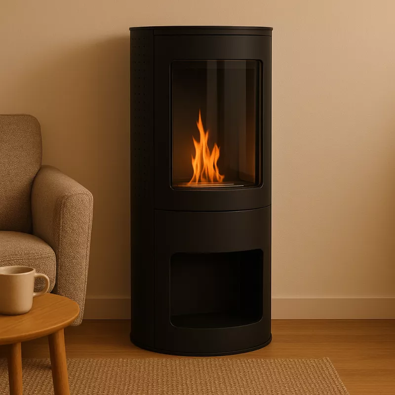 Lareira independente de Tóquio Cor Preto