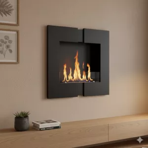 Bioethanol fireplace Duo wall, 60 x 60 x 20cm