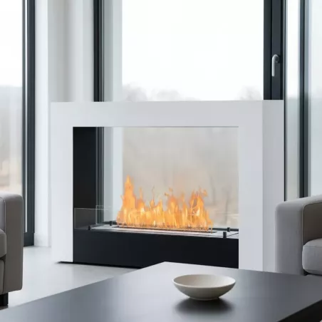 Bio ethanol haard, ethanol haard Acarenza | Wikao Kleur Briljant wit