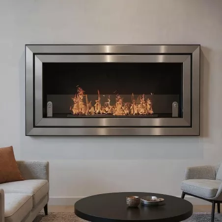 Amber ethanol pejs Farve Børstet rustfrit stål Størrelse 1 brænder