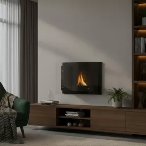 BrisbaneElegante chimenea de etanol , 2700 vatios