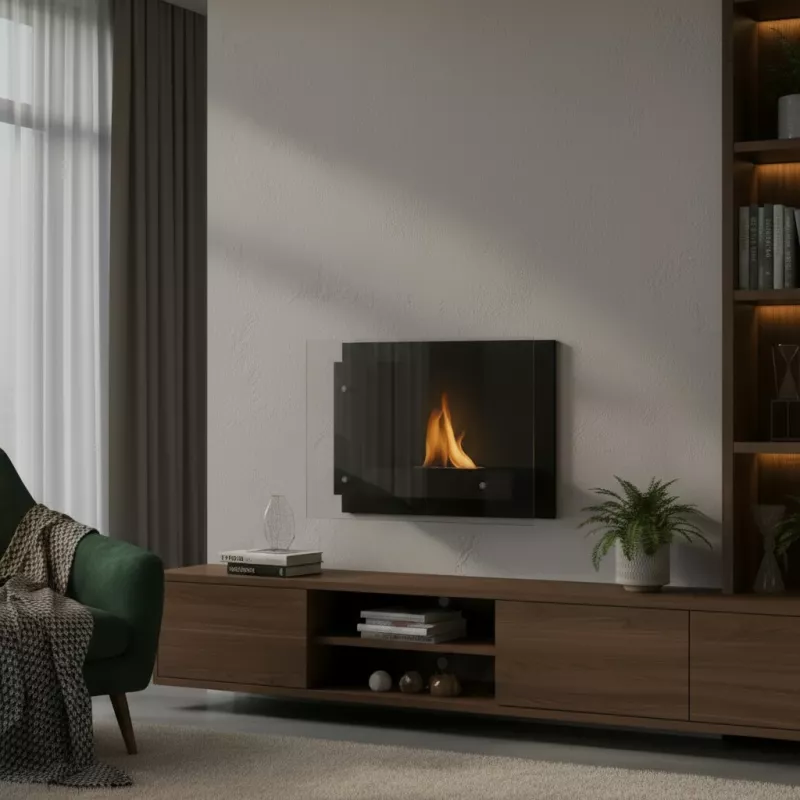 Stilren etanolspis Brisbane, 2700 watt Färg Svart