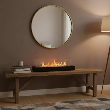 Arezzo ethanol fireplace Colour Black
