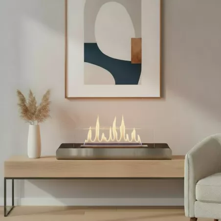 Sand free-standing fireplace Colour Black