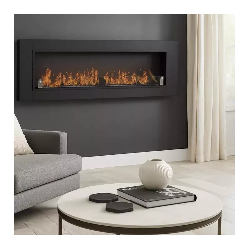 Cheminée bioéthanol Cynthera XXL - 1.8 mètre Couleur Noir