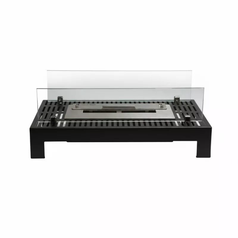 Poêle bio pour réhabilitation d'ancienne cheminée Couleur Noir