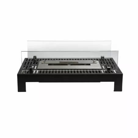 Poêle bio pour réhabilitation d'ancienne cheminée Couleur Noir