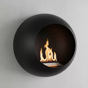 Corenza wall-mounted ethanol fireplace - Round design 3000 W