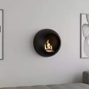 Corenza wall-mounted ethanol fireplace - Round design 3000 W