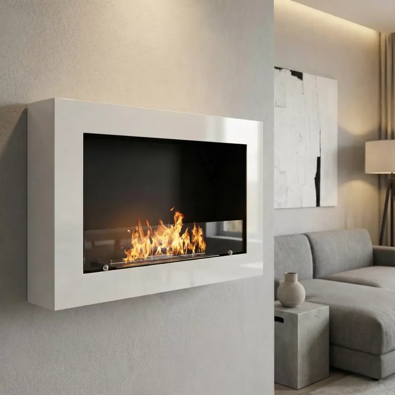 Sarana wall-mounted fireplace Colour White