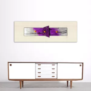 peinture abstraite violet : Wikao, maison et design