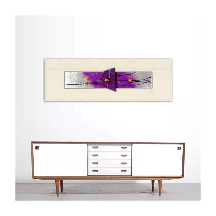 peinture abstraite violet : Wikao, maison et design