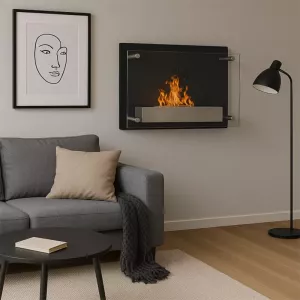 Cheminée éthanol murale Como