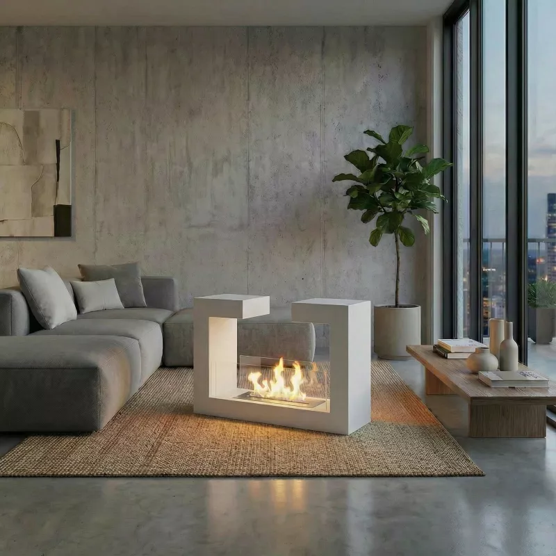 Free-standing ethanol fireplace - Berlin XL