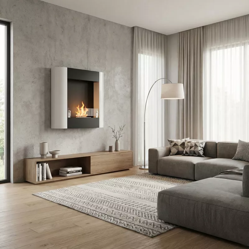 Romalareira a etanol com dois bicos Cor Preto