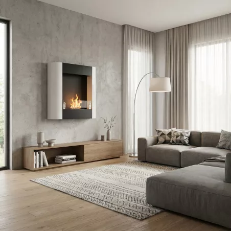 Romalareira a etanol com dois bicos Cor Preto