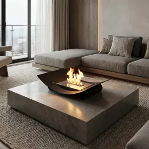 Cheminée éthanol Plate, puissance 4500 watts