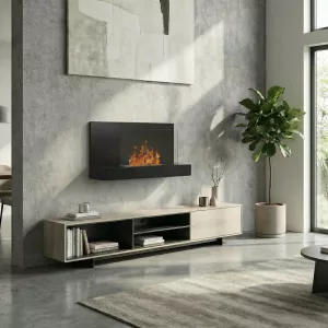 Oslo portable ethanol fireplace, 90x50x25cm