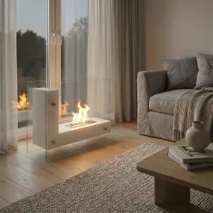 Etanolpejs Luna, gulvstående pejs 3kW