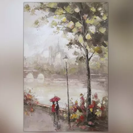 Pöytäkuva kävelykadulta Pariisissa, 120 x 80 cm